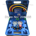 Igeelee Pressure Guage Vmg-2-R22-B Aluminum Alloy Pressure Gauge with Hand-Crarry Plastic Case Ce Approved, 3 PCS Charging Hoses for R22& R134